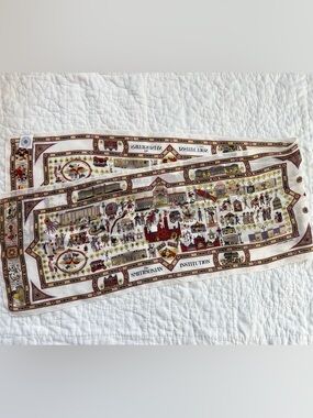 Vtg 1987 Smithsonian Institution Naiad Walter Einsel Silk Scarf Washington D.C.